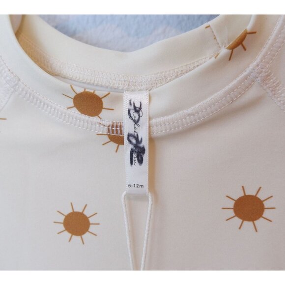 NEW Rylee + Cru Baby Neutral Sun Rashguard Swimsuit, size 6-12 months - Picture 9 of 10